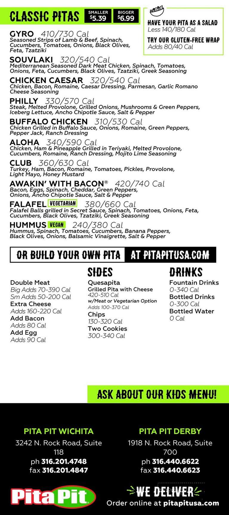 Pita Pit - Wichita, KS menu_pic