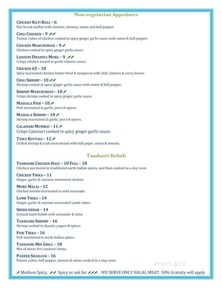 Moksha Kitchen - Duluth, GA menu_pic