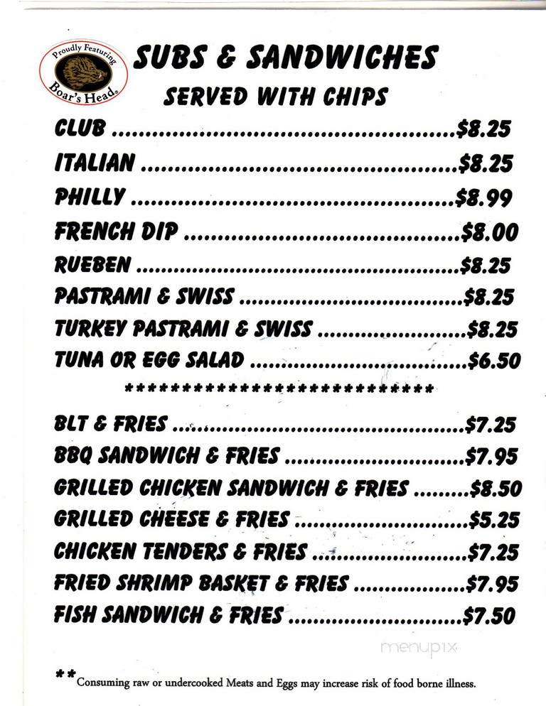 Mike's Break Room - Virginia Beach, VA menu_pic