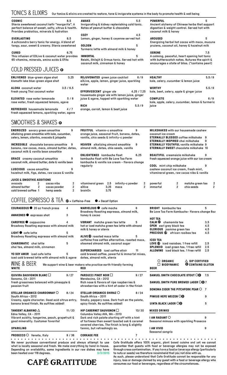 Cafe Gratitude - Kansas City, MO