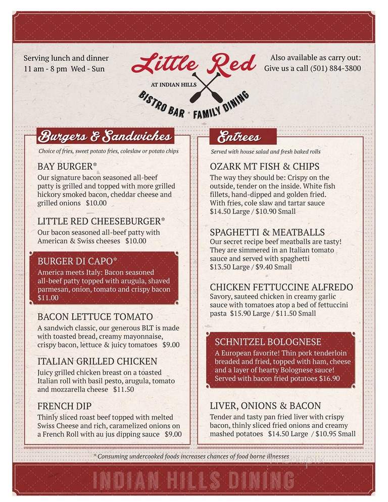 The Little Red Restaurant - Fairfield Bay, AR