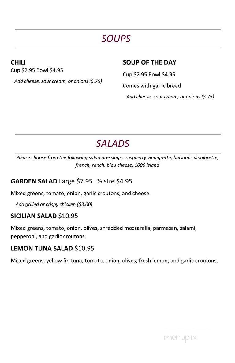 Bert's Bar - Milwaukee, WI menu_pic