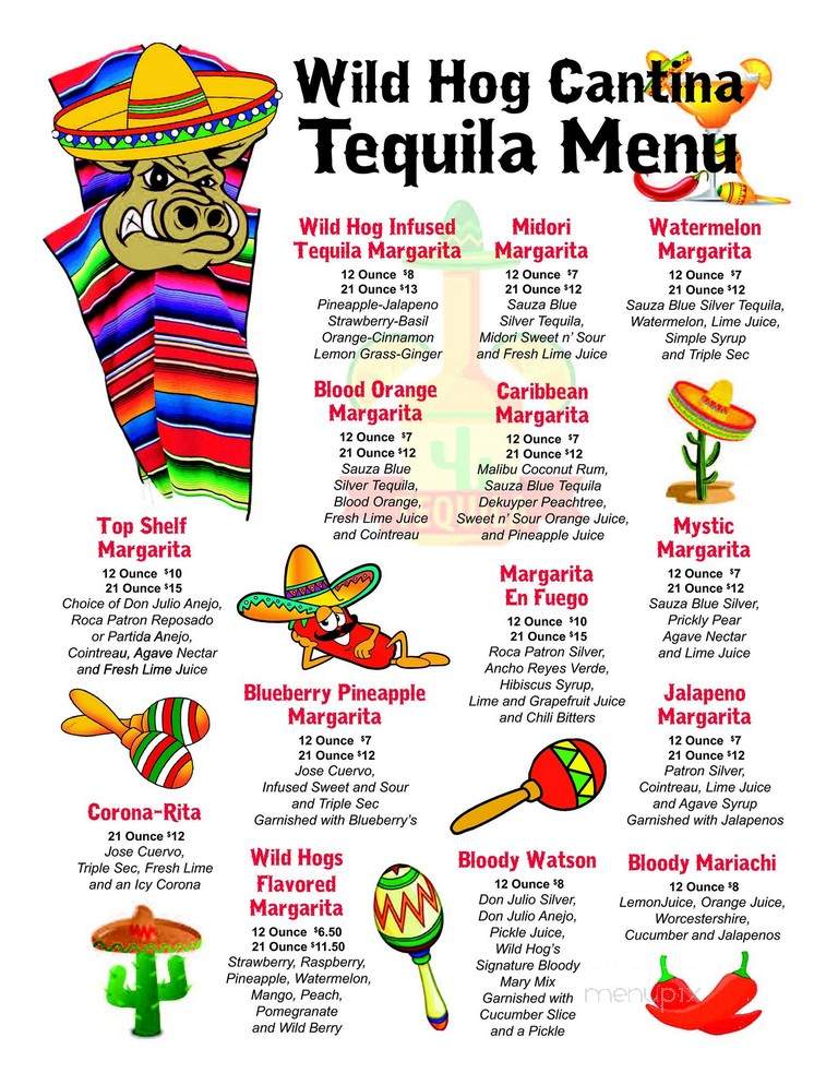 Wild Hog - Grand Forks, ND menu_pic