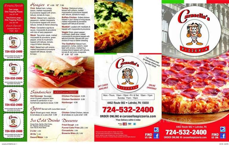 Carasella's Pizza - Latrobe, PA