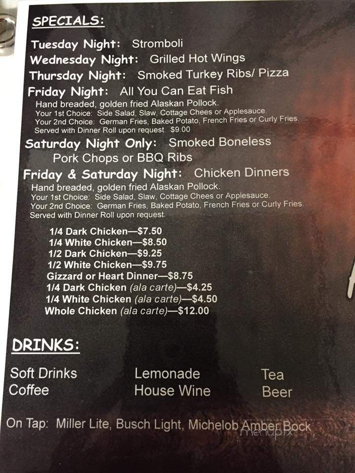 Arnie's Tavern - Saint Anthony, IN menu_pic