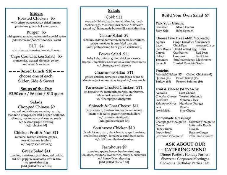 The Eatery - Summit, NJ menu_pic