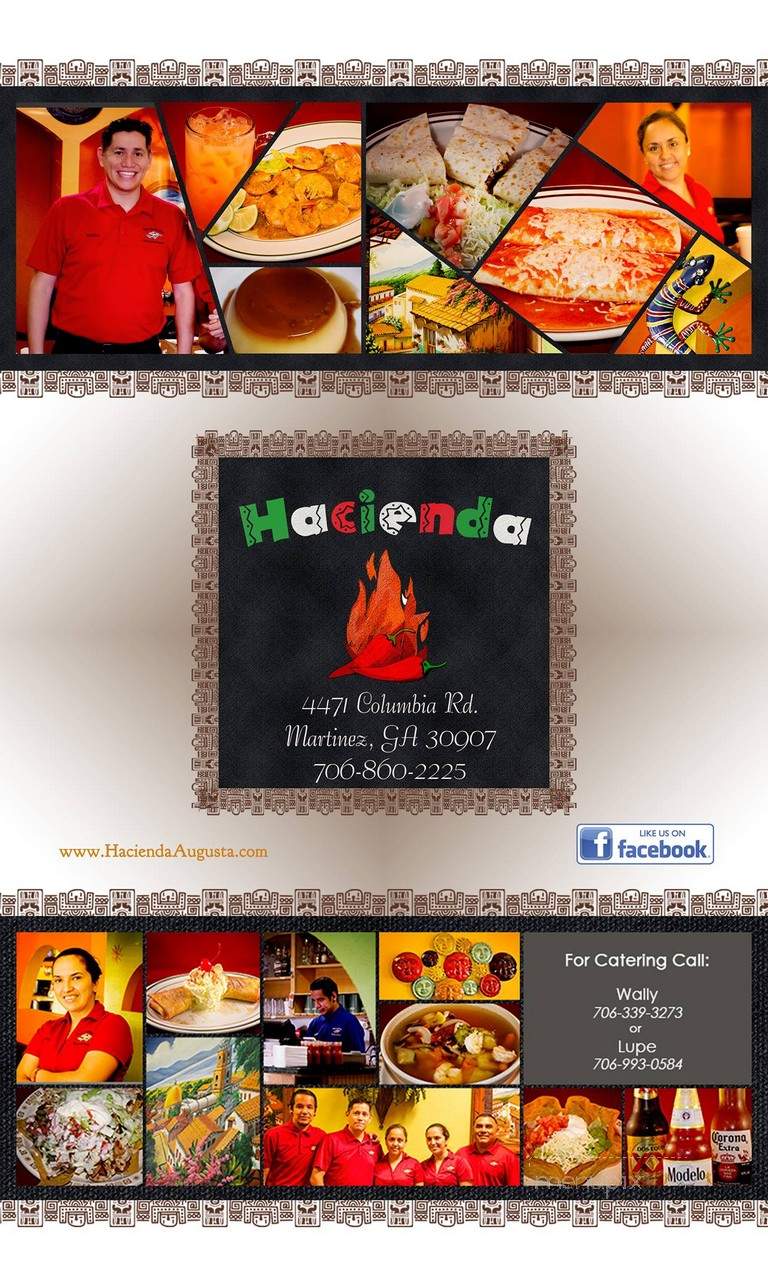 Hacienda - Evans, GA menu_pic