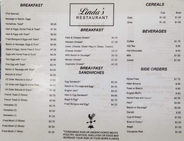 Sweet Home Family Restaurant - Dayton, OH menu_pic
