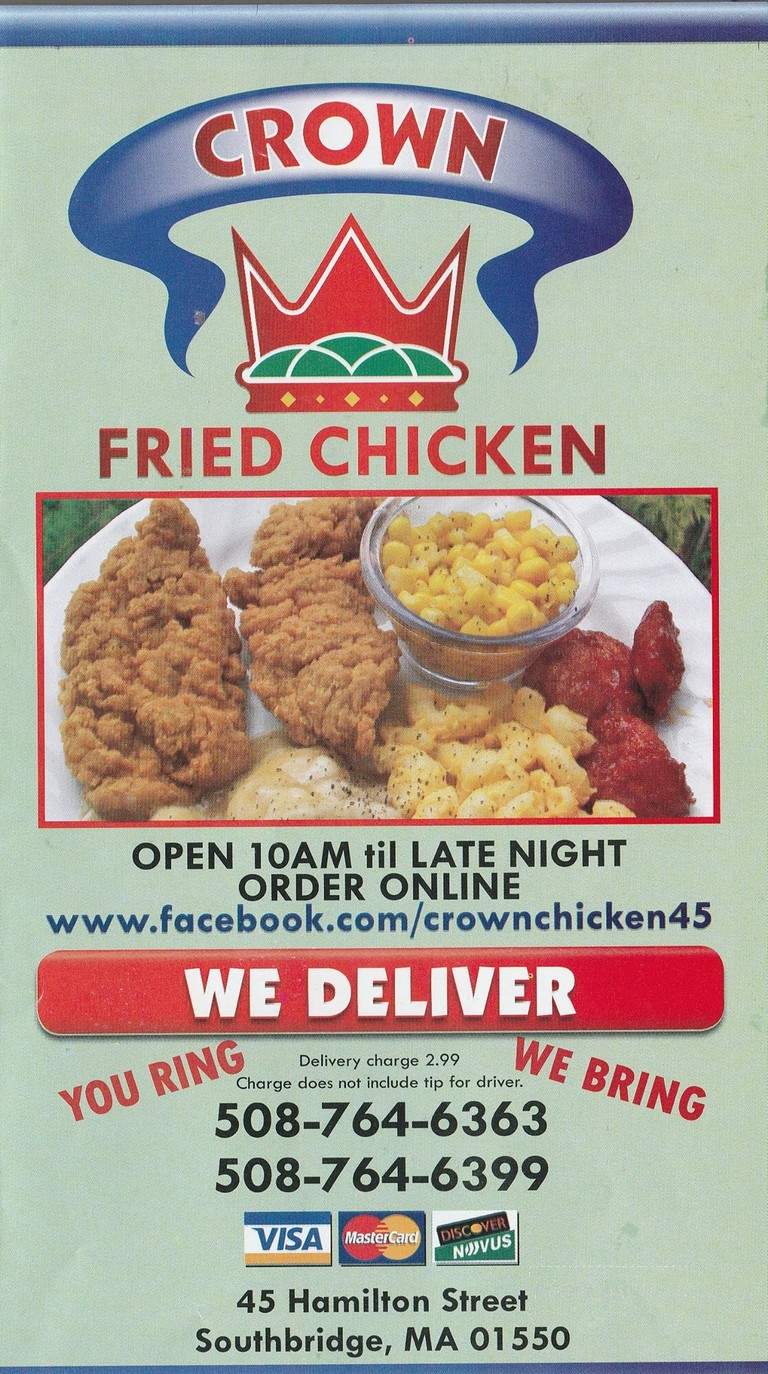 Crown Fried Chicken - Southbridge, MA