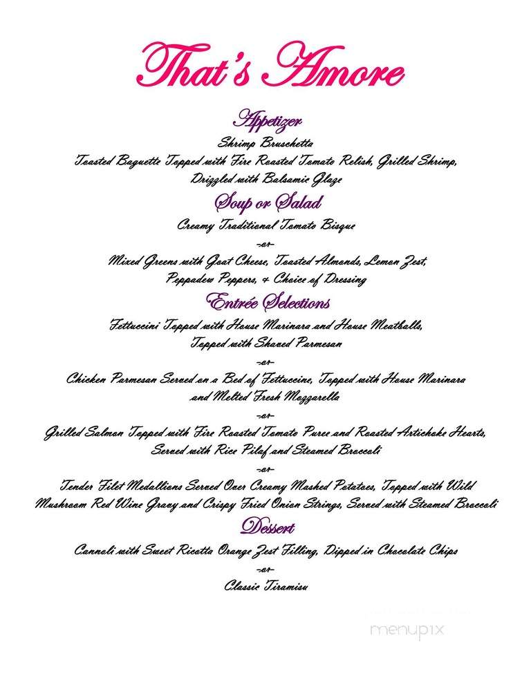 Scenic View - Bloomington, IN menu_pic