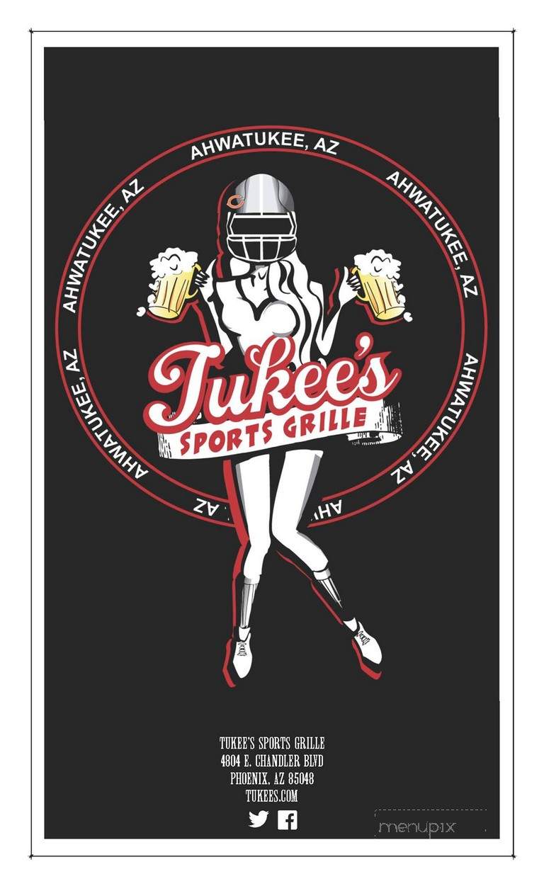 Tukee's Sports Grille - Phoenix, AZ menu_pic