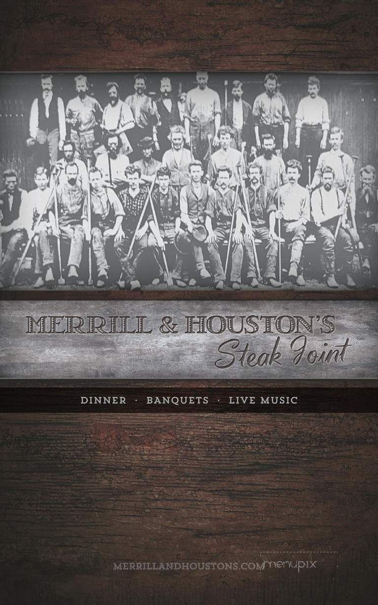 Menu of Merrill and Houston's Steak Joint in Beloit, WI 53511