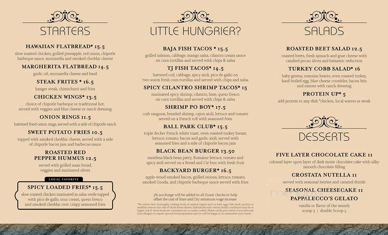 Level 9 - San Diego, CA menu_pic