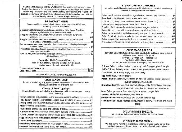 Patty's - Georgetown, DE menu_pic