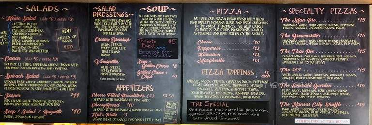 Higherground Brewery - Hamilton, Mt menu_pic