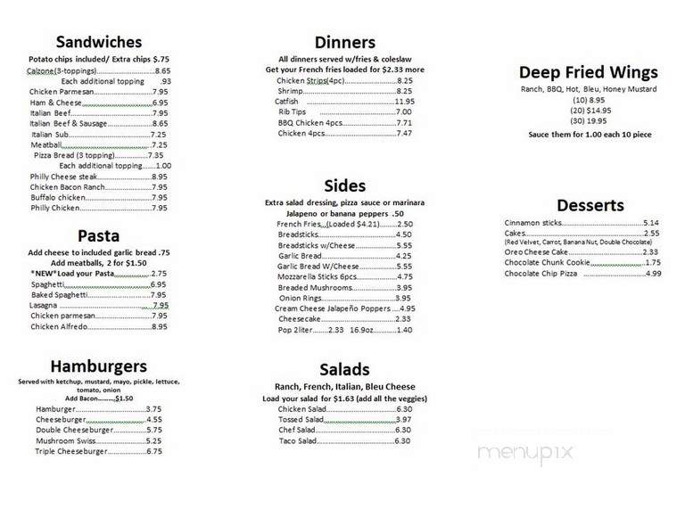 Saylor's Pizza - South Bend, IN menu_pic