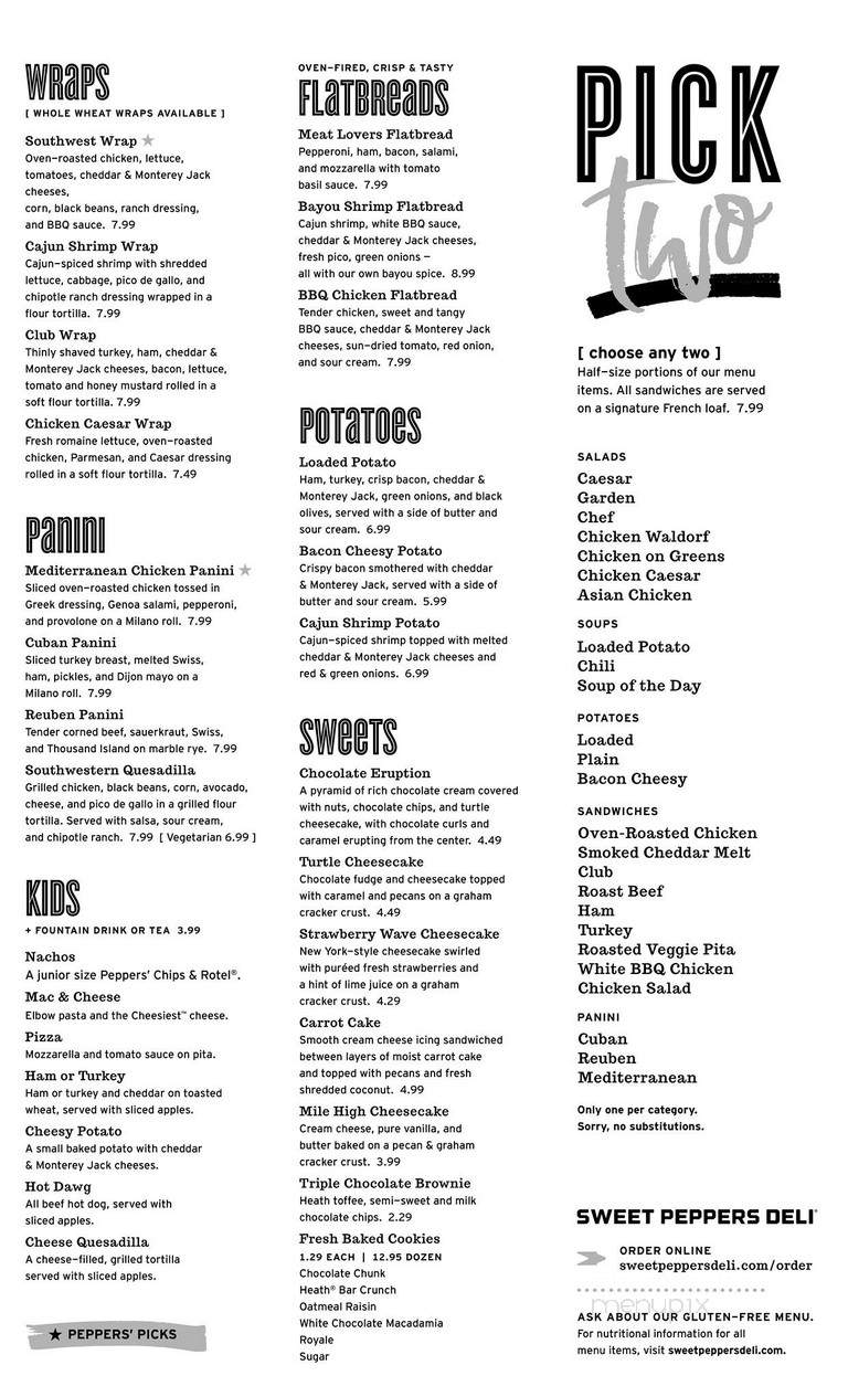 Sweet Peppers Deli - Olive Branch, MS menu_pic