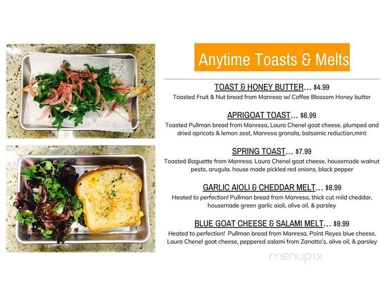 Chromatic Coffee - Santa Clara, CA menu_pic