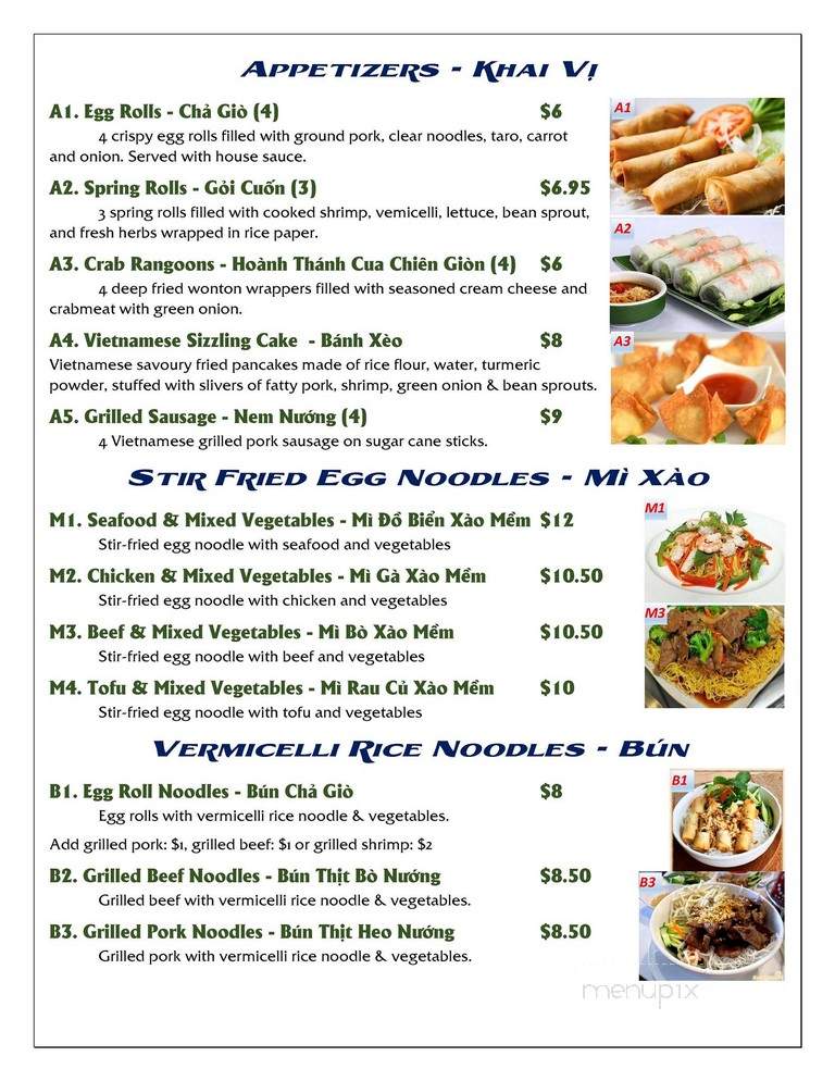 Pho Lover's - Milwaukee, WI menu_pic