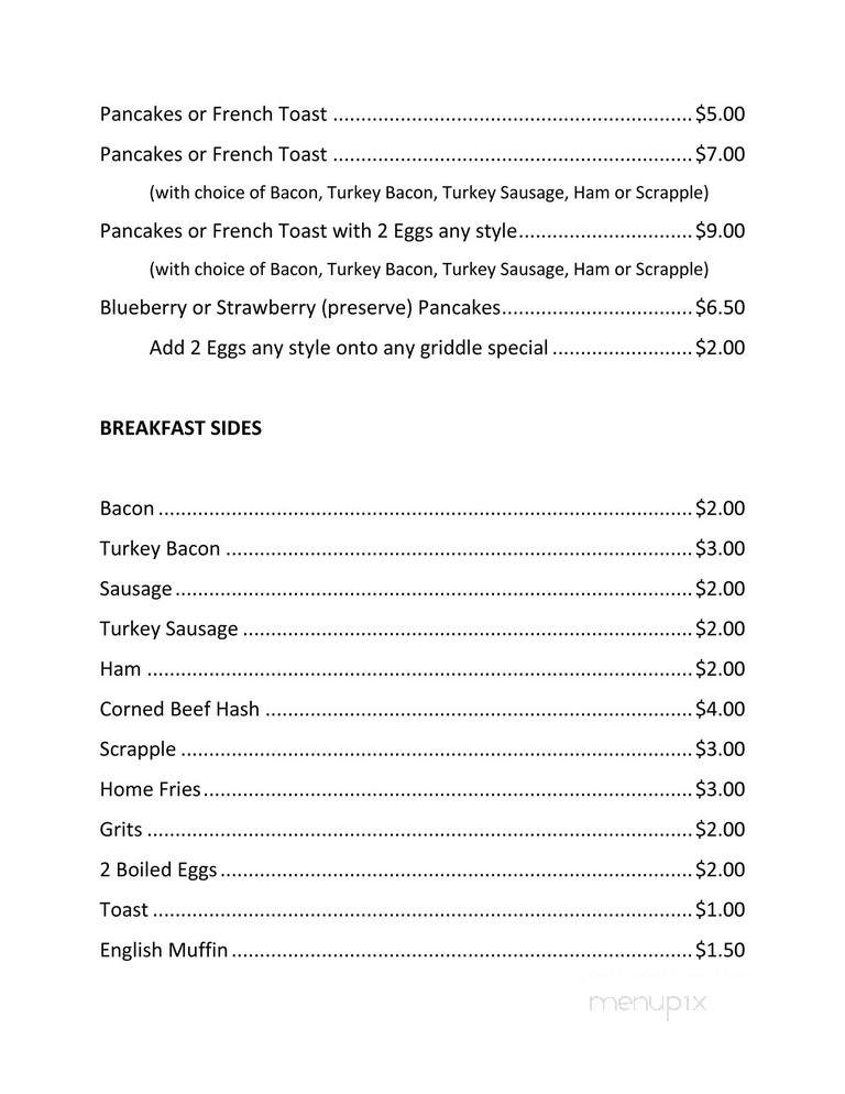 Mrs. K's Hotel and Restaurant - Upper Marlboro, MD menu_pic