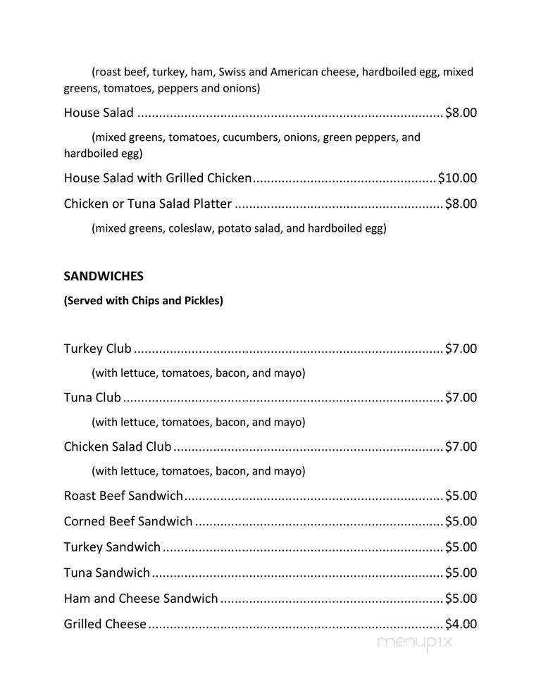 Mrs. K's Hotel and Restaurant - Upper Marlboro, MD menu_pic