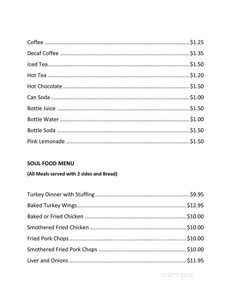 Mrs. K's Hotel and Restaurant - Upper Marlboro, MD menu_pic