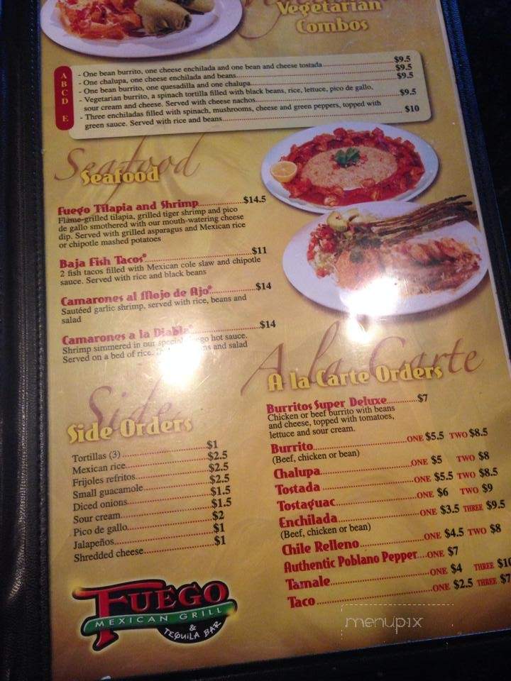 Fuego Mexican Grill - Tate, GA menu_pic