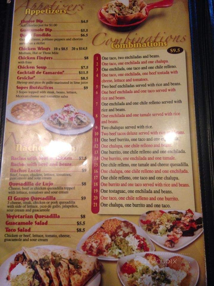 Fuego Mexican Grill - Tate, GA menu_pic