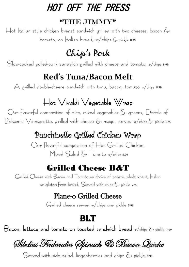 Jackie's City Hall Art Cafe - Haines City, FL menu_pic