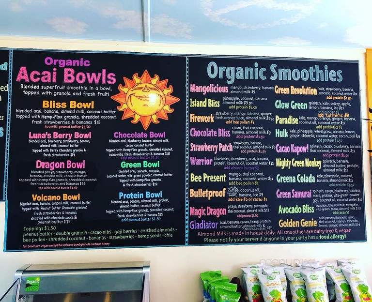 Blissed Out - Oak Bluffs, MA menu_pic