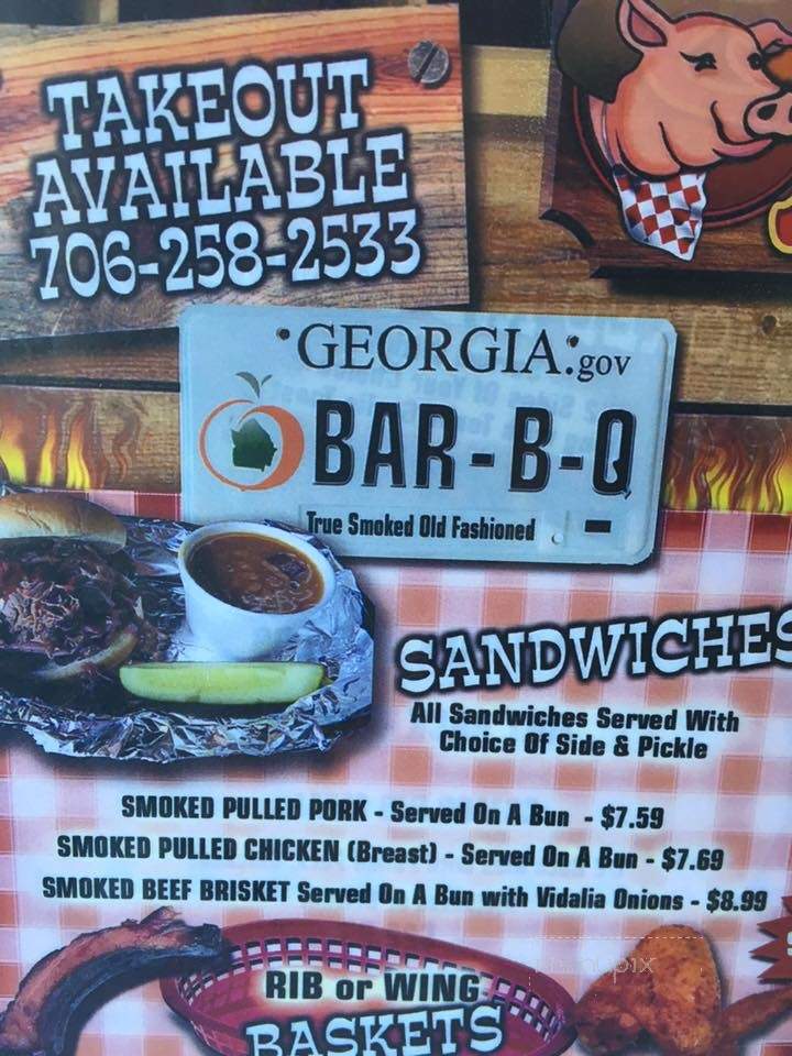 Mike's Tackside Bar-B-Q - Blue Ridge, GA menu_pic