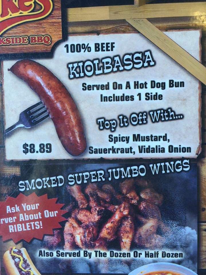 Mike's Tackside Bar-B-Q - Blue Ridge, GA menu_pic