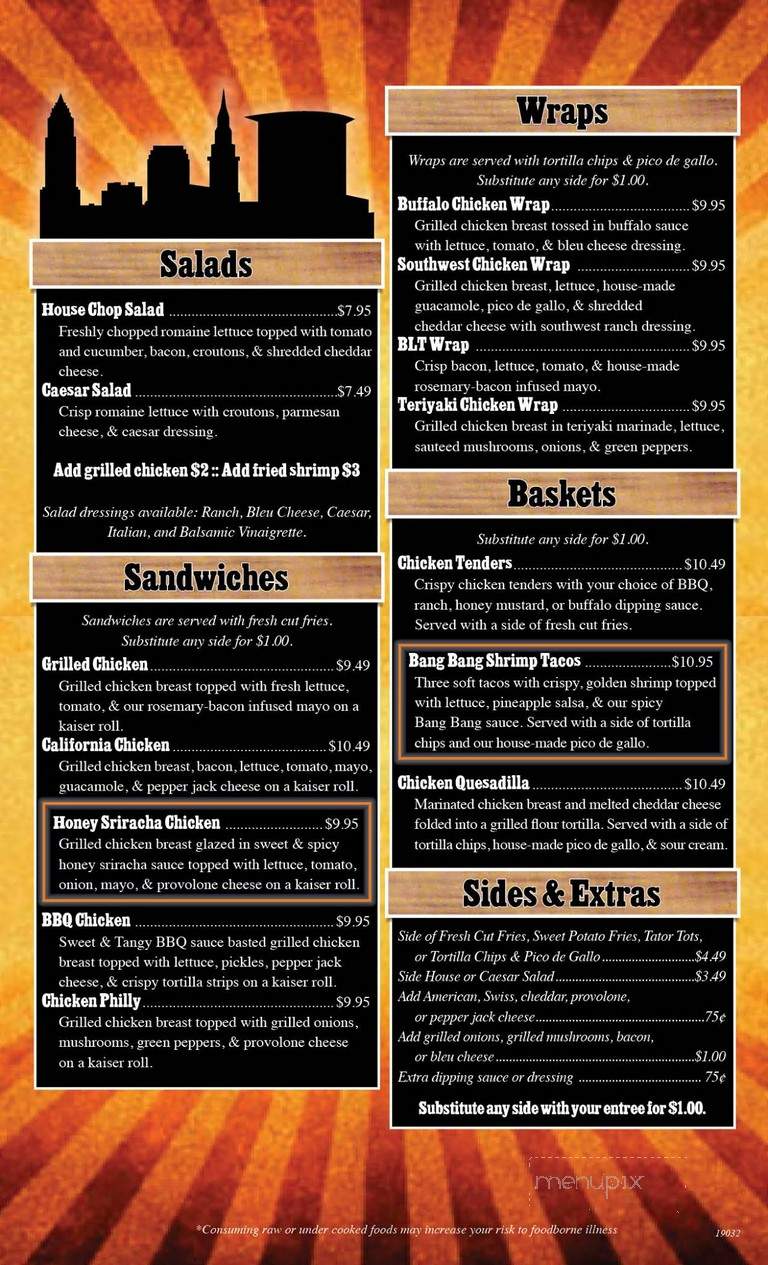 City Tap - Cleveland, OH menu_pic