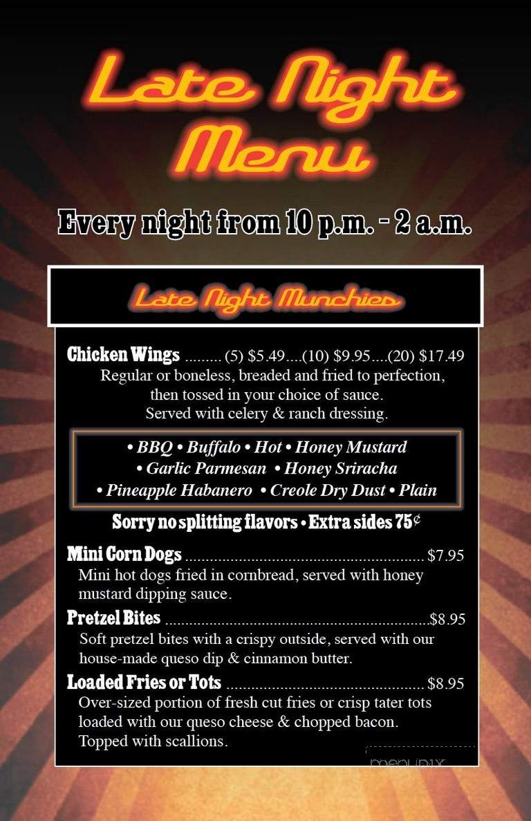 City Tap - Cleveland, OH menu_pic