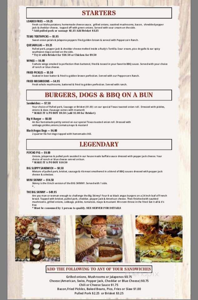 East Gate BBQ - Morgan City, LA menu_pic