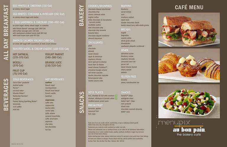 Au Bon Pain - Indianapolis, IN menu_pic