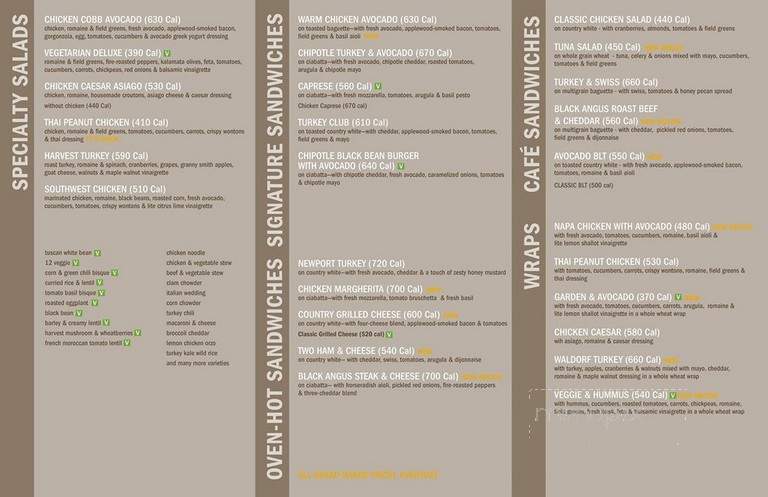 Au Bon Pain - Indianapolis, IN menu_pic