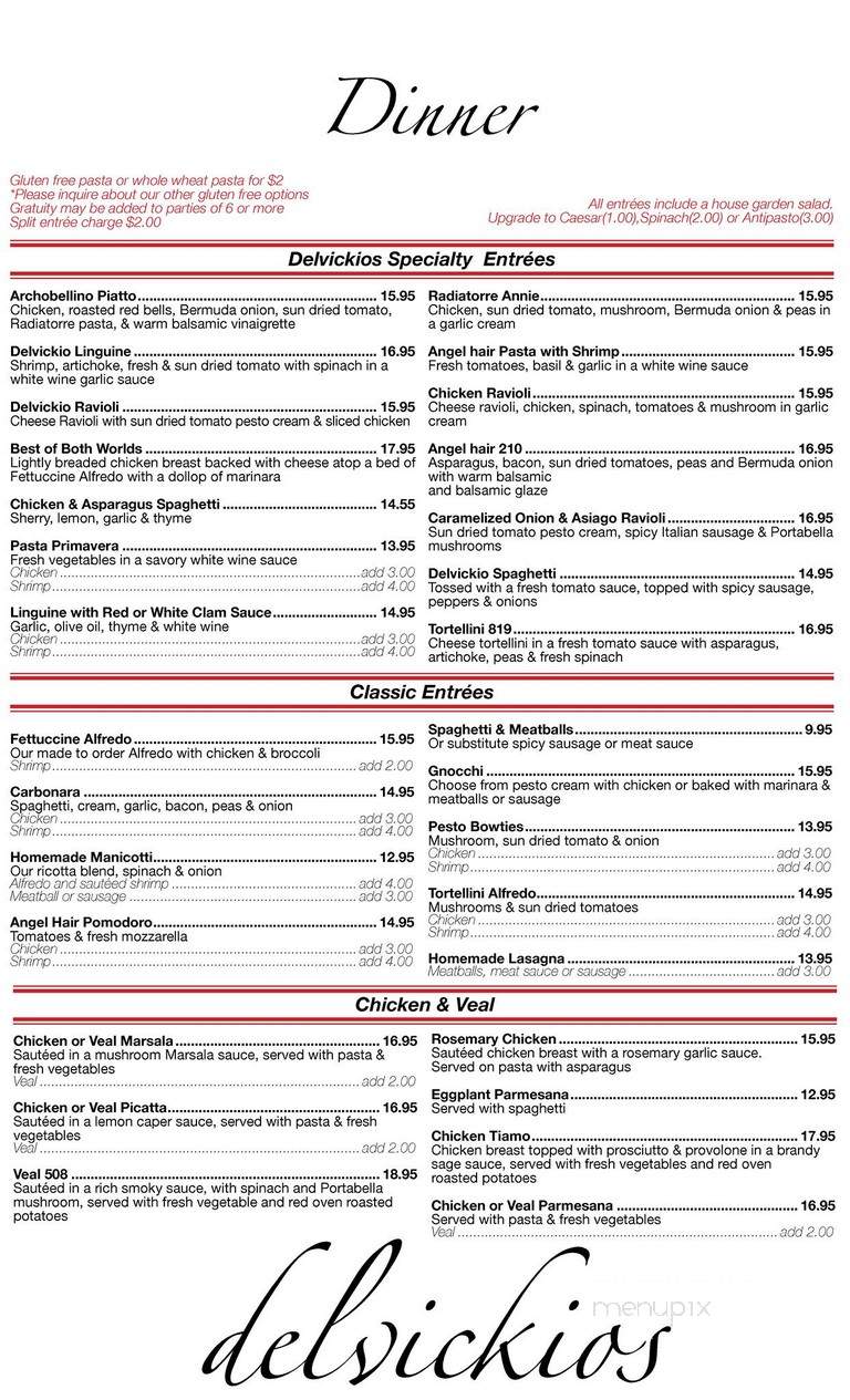Delvickios - Littleton, CO menu_pic