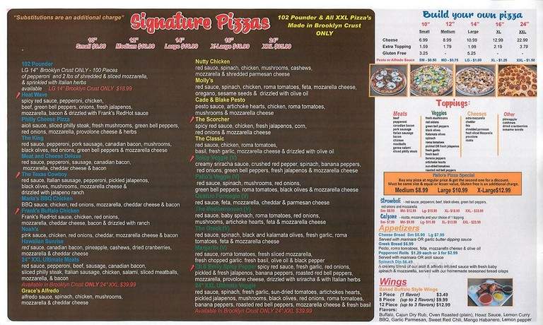 Palios Pizza Cafe - Irving, TX menu_pic