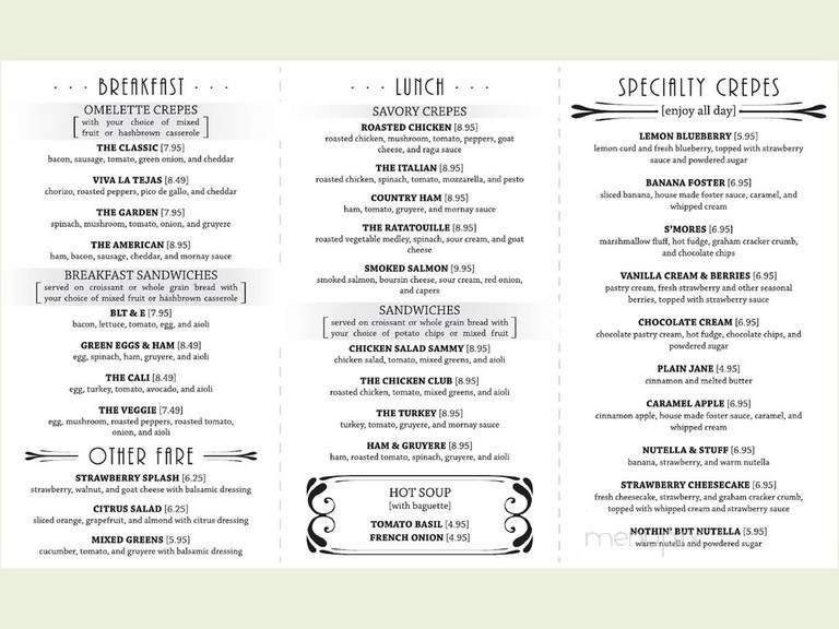 Frogg Coffee - Allen, TX menu_pic
