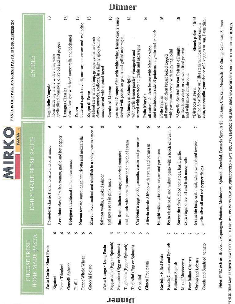 Mirko Pasta - Mobile, AL menu_pic