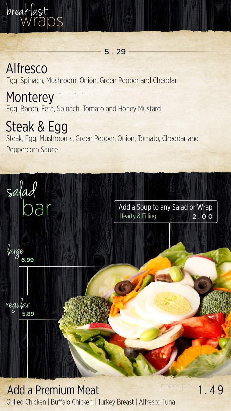Alfresco Greens - Denver, CO menu_pic