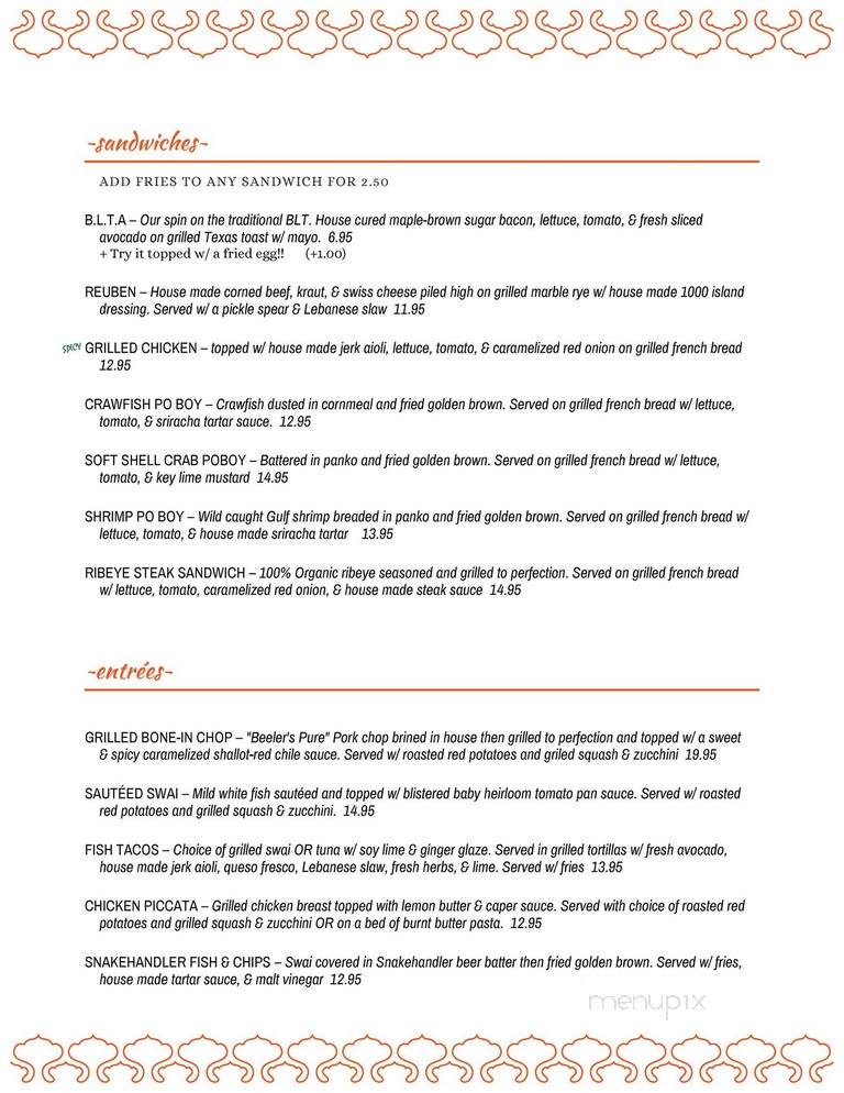 JoJo's Diner - Homewood, AL menu_pic
