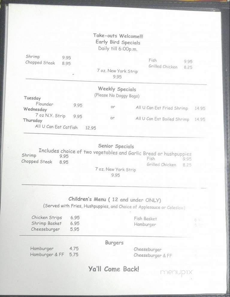 Bradley's - Palatka, FL menu_pic