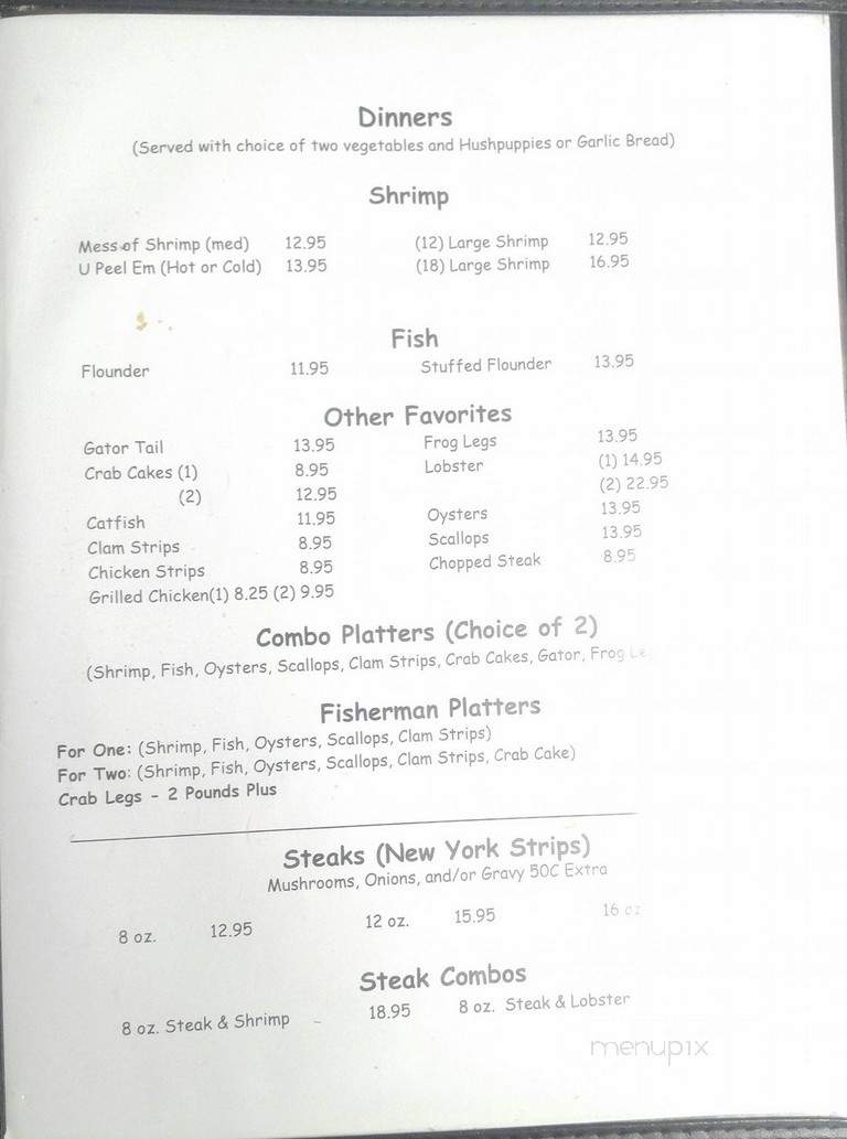 Bradley's - Palatka, FL menu_pic