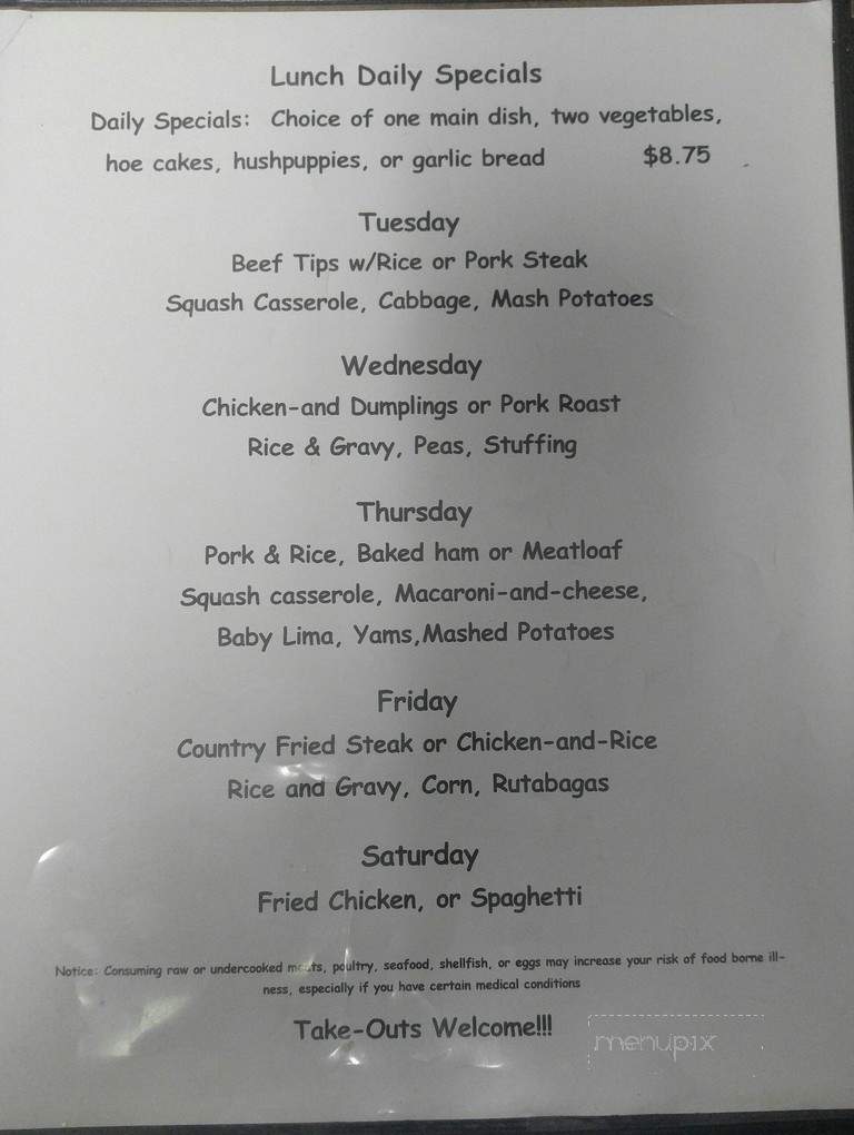 Bradley's - Palatka, FL menu_pic