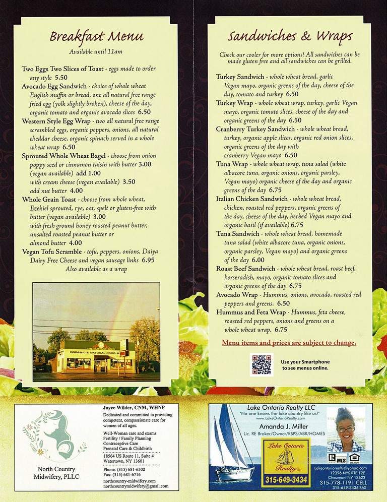 Mustard Seed - Watertown, NY menu_pic