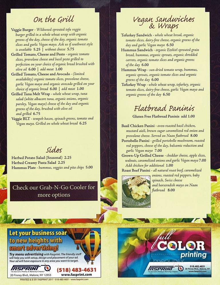 Mustard Seed - Watertown, NY menu_pic