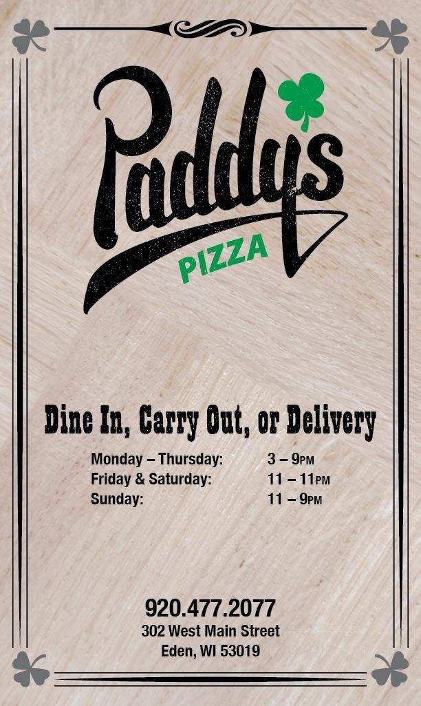Paddy's Pizza - Jacksonville, FL menu_pic