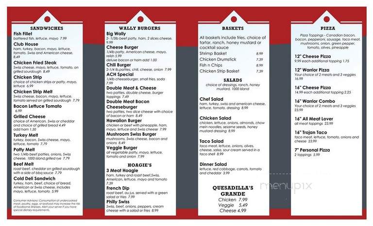 Big Wally's - Coulee City, WA menu_pic